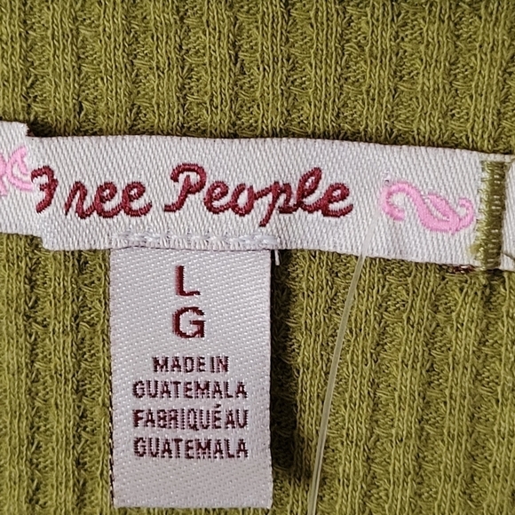 Free People Santa Clara Thermal Top Large NWT - Picture 5 of 6